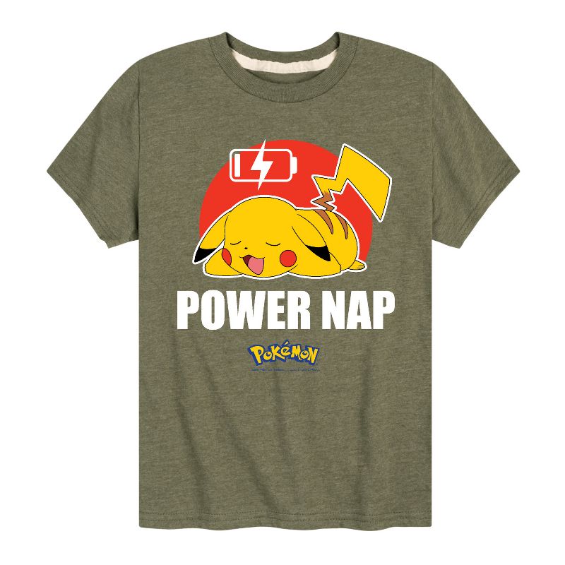Boys' - Pokémon - Power Nap Short Sleeve Graphic T-Shirt