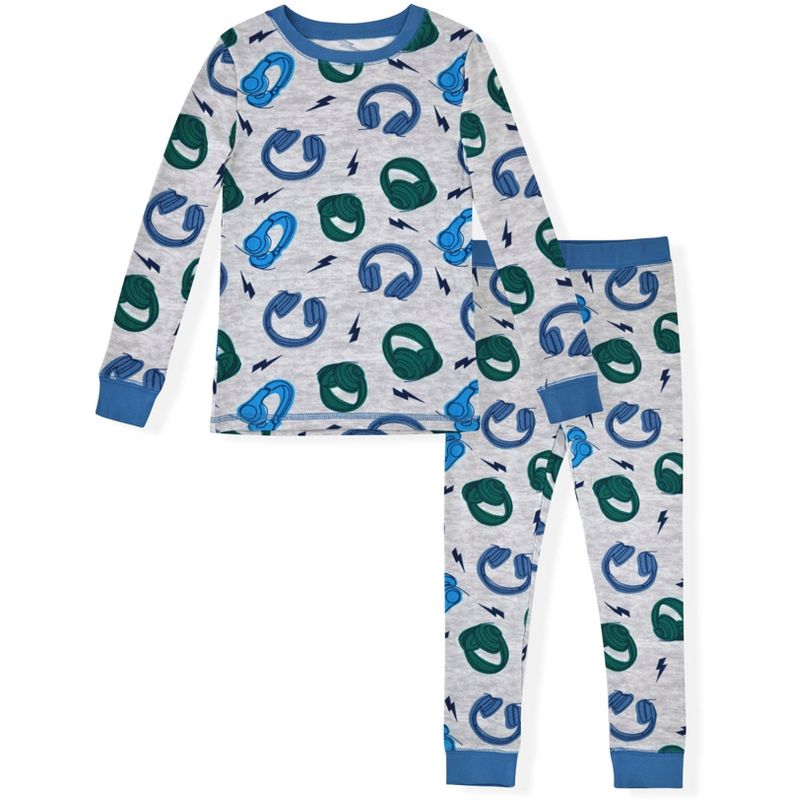 Sleep On It Boys 2-Piece Super Soft Jersey Long Sleeve Snug-Fit Pajama Set - Toddler Pajamas to Boys Pajama Sets