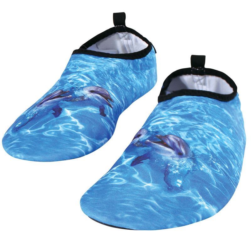 Hudson Baby Kids and Adult Water Shoes for Sports, Yoga, Beach and Outdoors, Dolphins