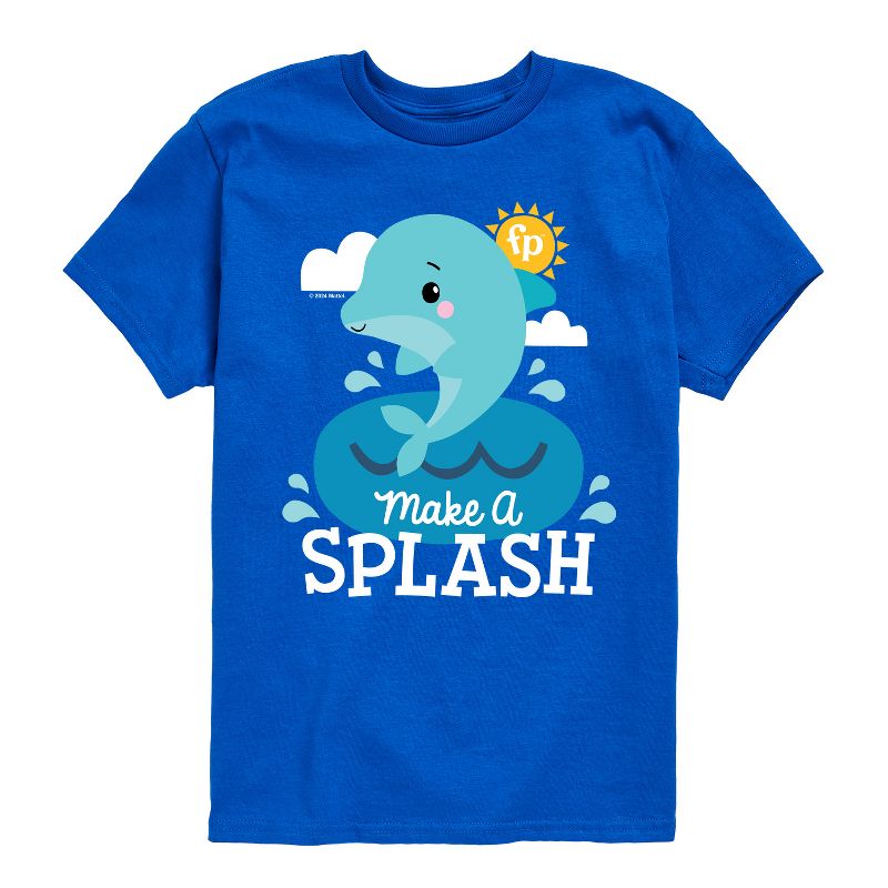 تي شيرت جرافيكي بأكمام قصيرة للأولاد من فيشر برايس - Make A Splash