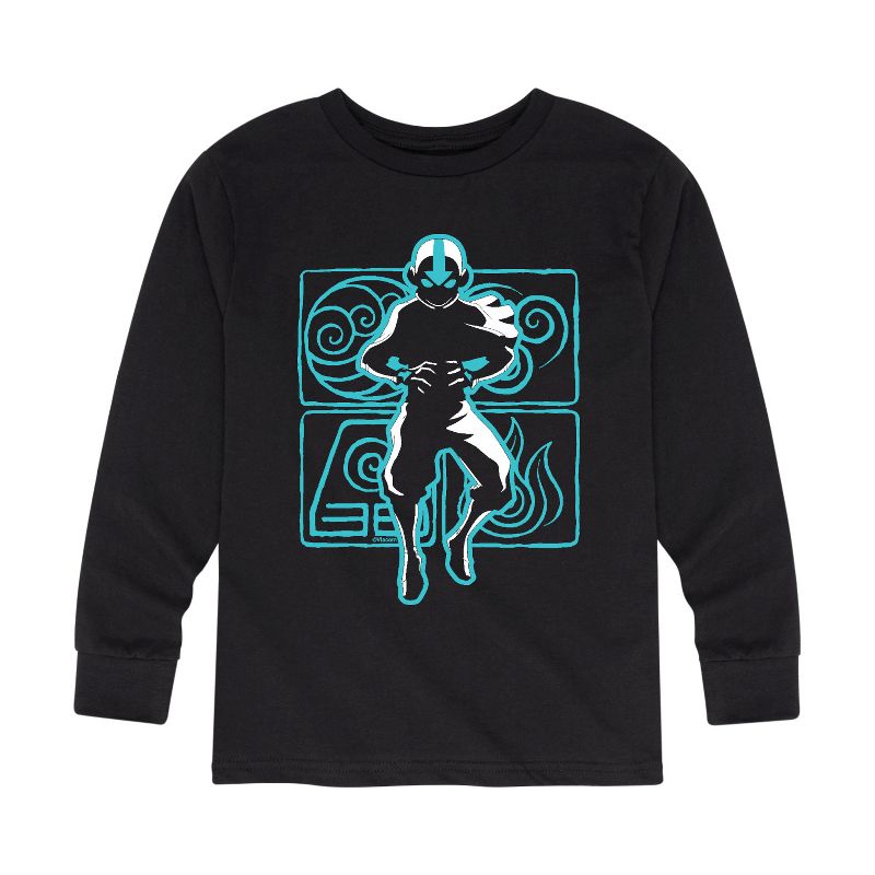 Boys' - Avatar: The Last Airbender - Aang Airbending Long Sleeve Graphic T-Shirt