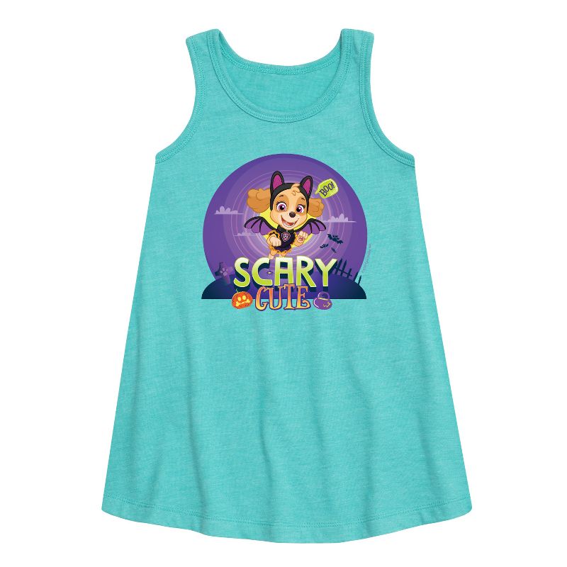 Girls' - Paw Patrol - Scary Cute Graphic Sleeveless Aline Dress