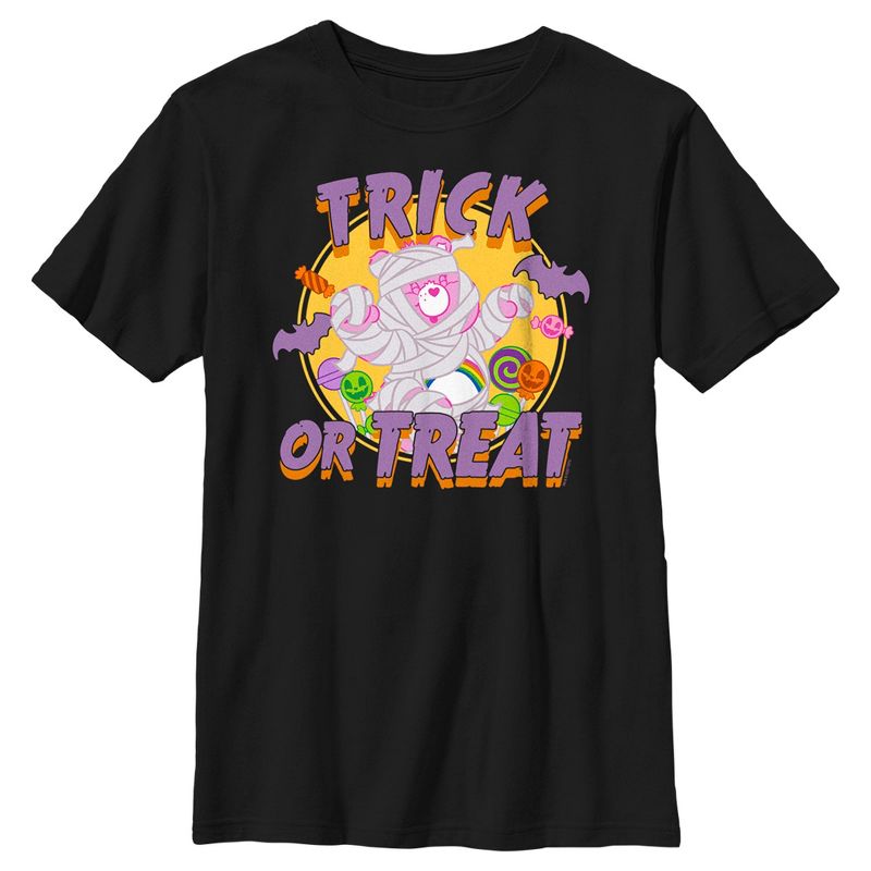 Boy's Care Bears Halloween Trick-Or-Treat Cheer Bear Mummy T-Shirt