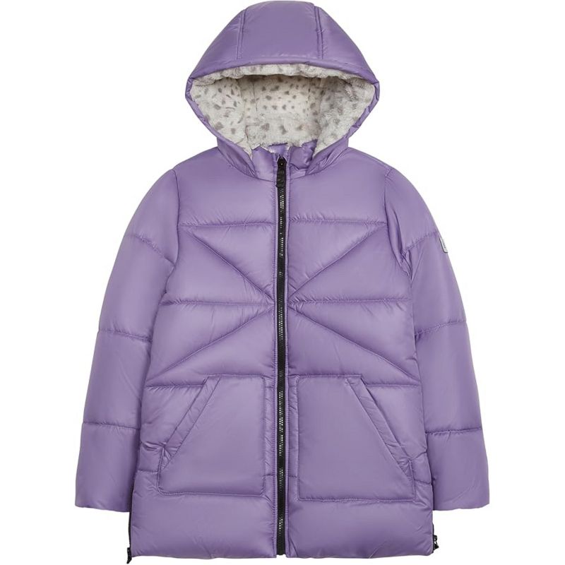 LONDON FOG Little/Big Girls' Heavyweight Faux Fur Lined Hooded Winter Jackets