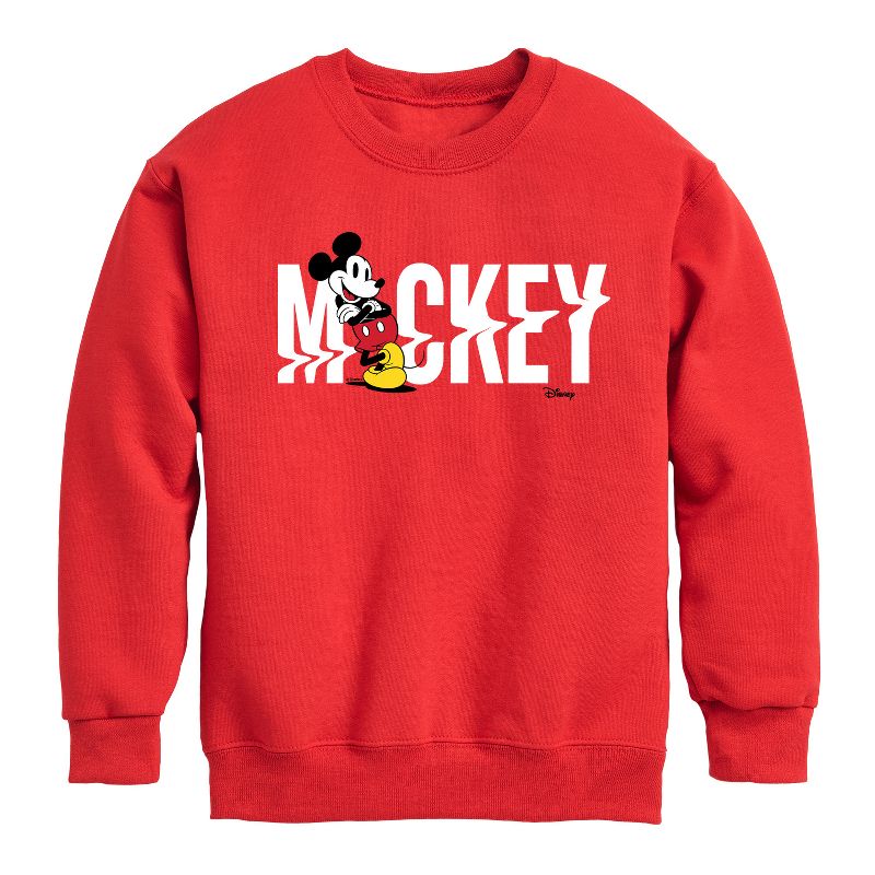 Boys' - Disney - Mickey & Friends Graphic Long Sleeve Fleece Sweatshirt