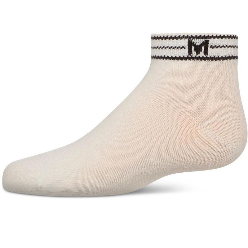 Memoi Girls' M Multi Line Anklet Socks