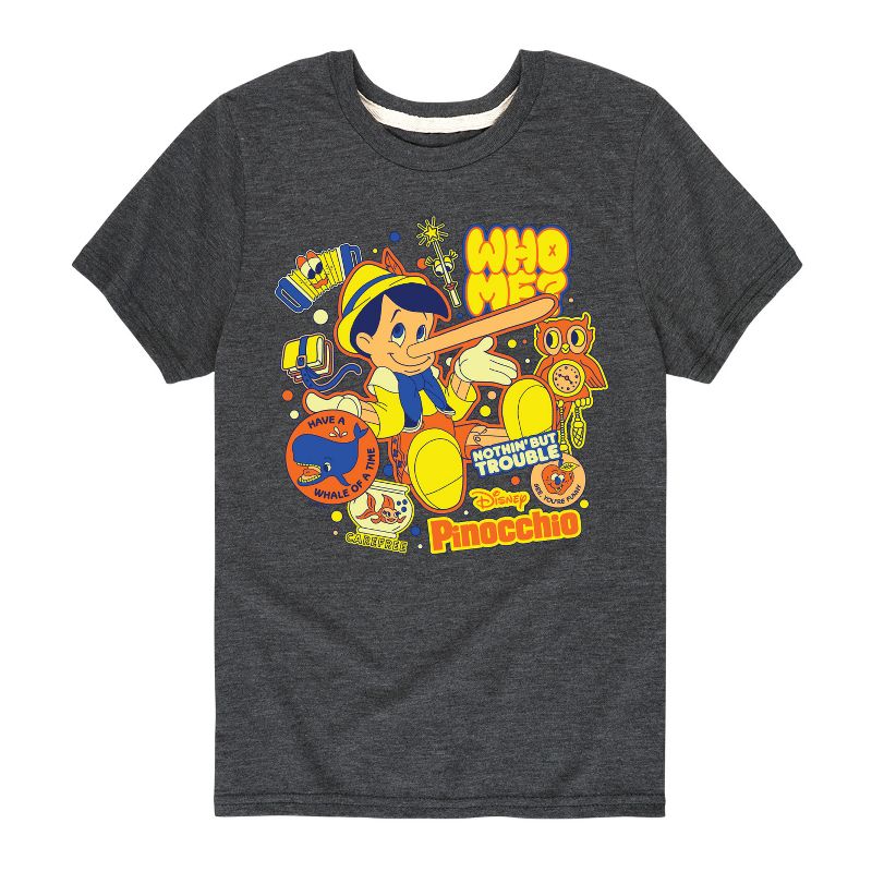 Boys' - Disney - Pinocchio Stickers Short Sleeve Graphic T-Shirt