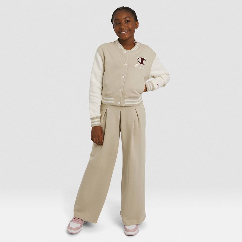 Champion Girls' Varsity Jacket - Tan