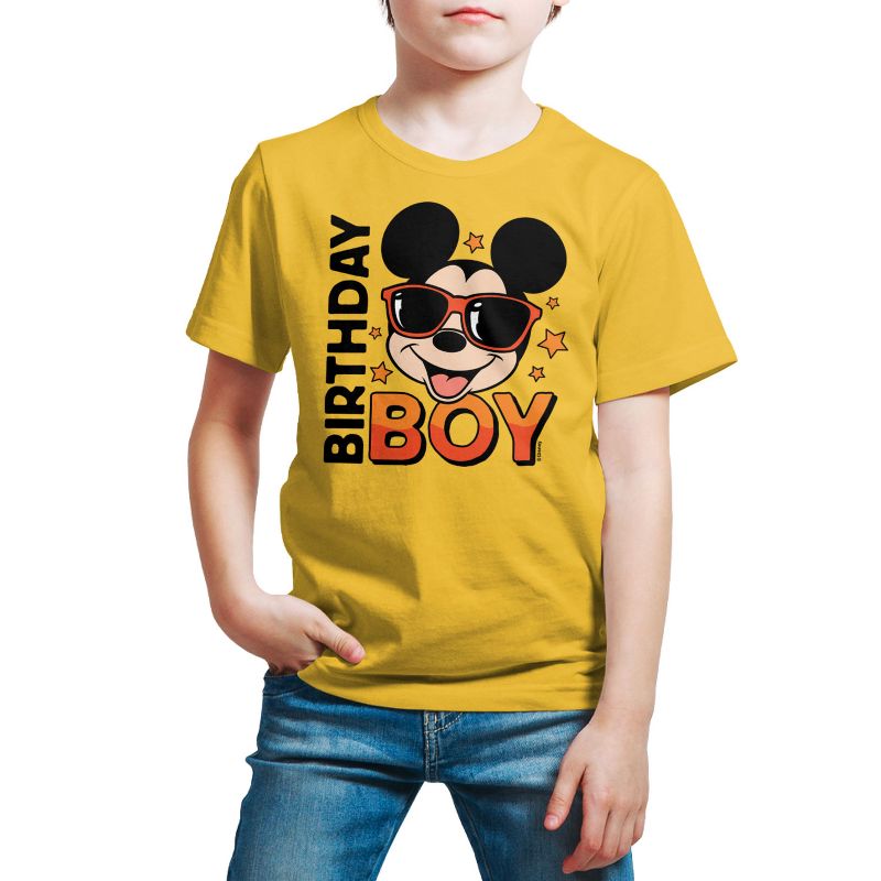 Boys' - Disney - Mickey Birthday Boy Short Sleeve Graphic T-Shirt