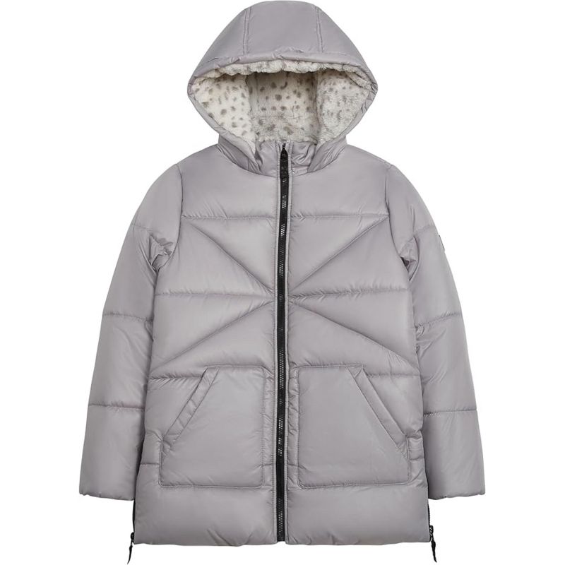 LONDON FOG Little/Big Girls' Heavyweight Faux Fur Lined Hooded Winter Jackets
