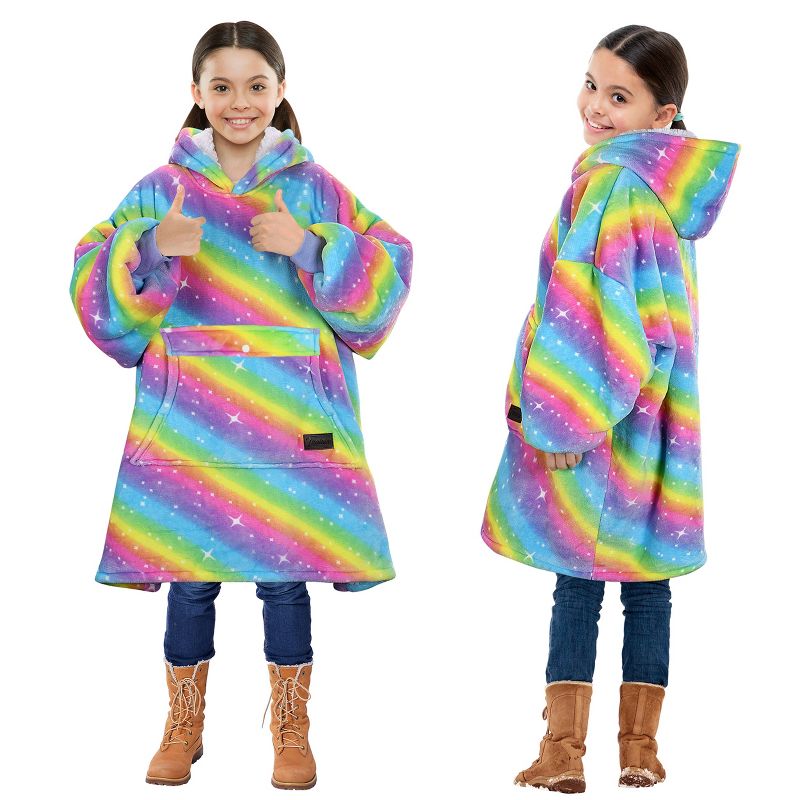 Solaris Blanket Hoodie Sweatshirt for Kids - Warm Soft Gift, Oversized Cozy Fleece Sweatshirt Pullover for Teens, Girls, Boys