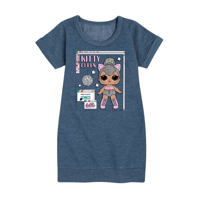 فستان صوف بأكمام قصيرة بتصميم جرافيكي من LOL Surprise! للبنات