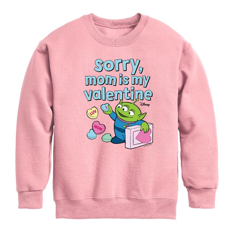 سويت شيرت صوف بأكمام طويلة مطبوع عليه عبارة "Sorry Mom My Valentine" للأولاد - Toy Story -