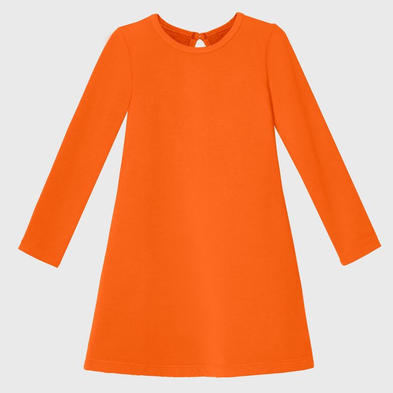 City Threads USA-Made Cotton Fleece Soft A-Line Dress