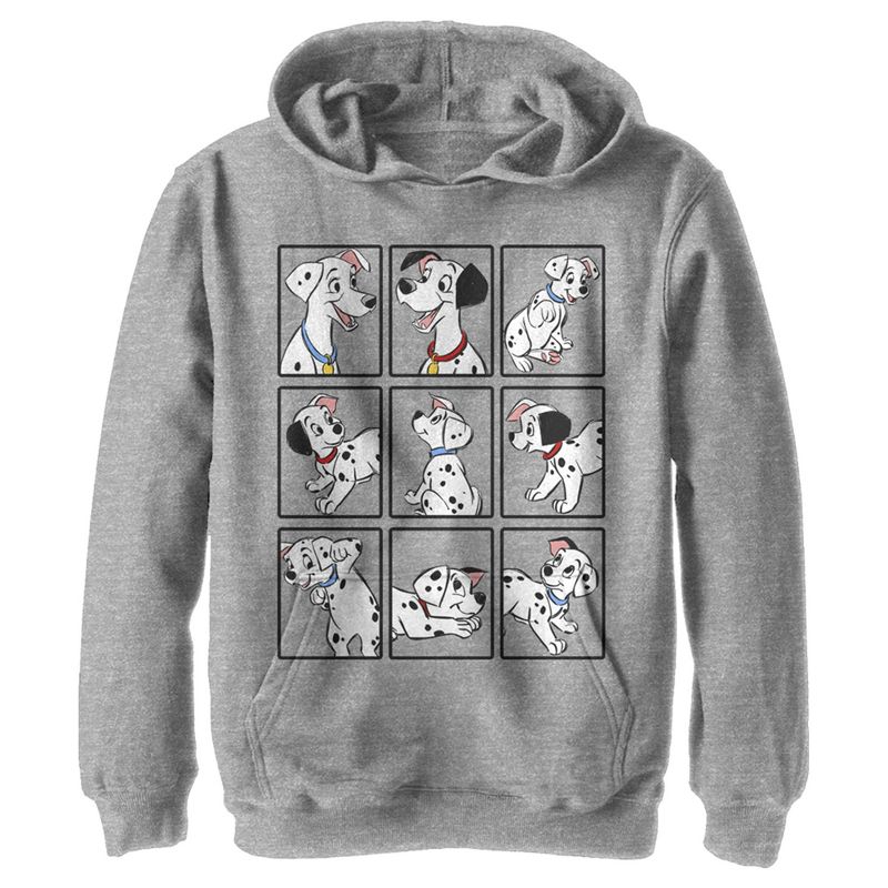 هودي بغطاء رأس مربع لعائلة كلاب مائة وواحد مرقش للأولاد