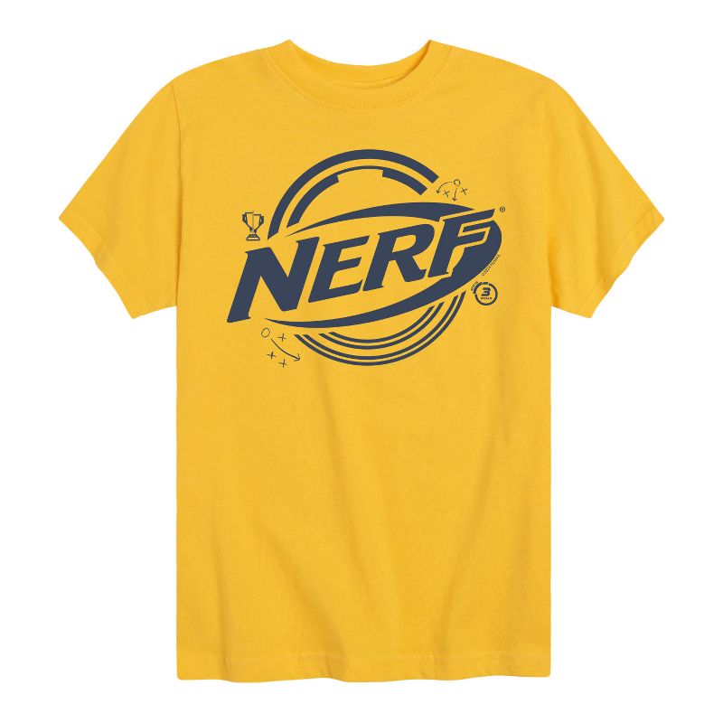 تي شيرت جرافيكي بأكمام قصيرة للأولاد من NERF - شعار وعناصر