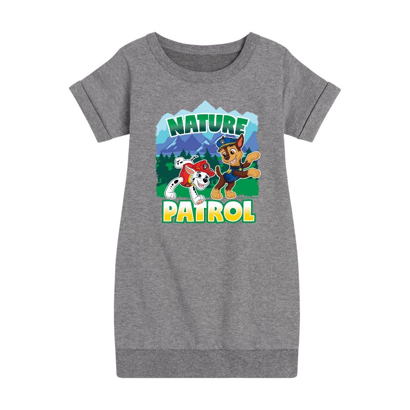 Girls' - Paw Patrol - Nature Patrol Graphic Short Sleeve Fleece Dress