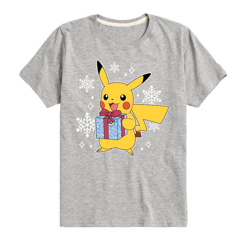 Boys' - Pokémon - Pika Presents Short Sleeve Graphic T-Shirt
