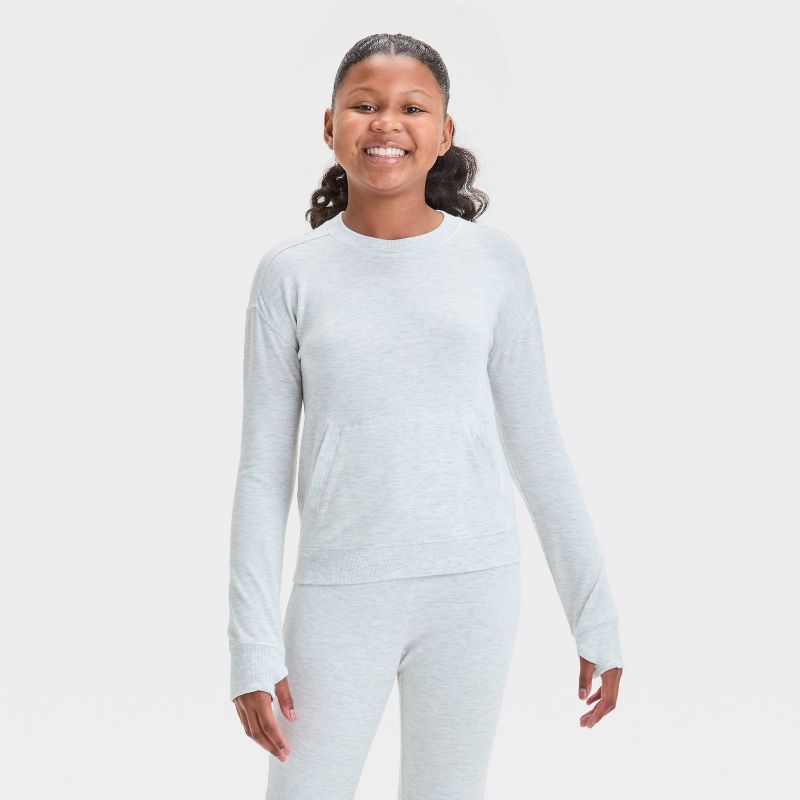 سويت شيرت خفيف الوزن مريح للفتيات - All In Motion™