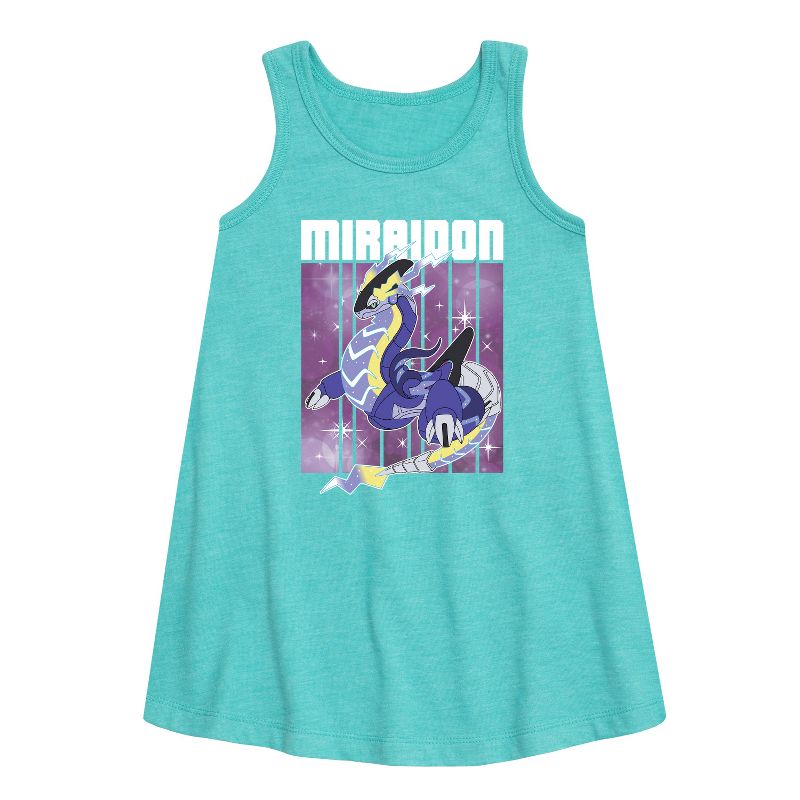 Girls' - Pokémon - Miraidon Legend Graphic Sleeveless Aline Dress