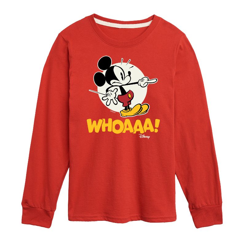 Boys' - Disney - Mickey Mouse Long Sleeve Graphic T-Shirt