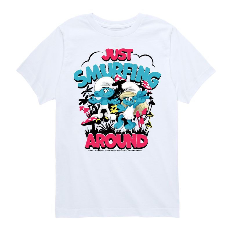 Boys' - Smurfs - Short Sleeve Graphic T-Shirt