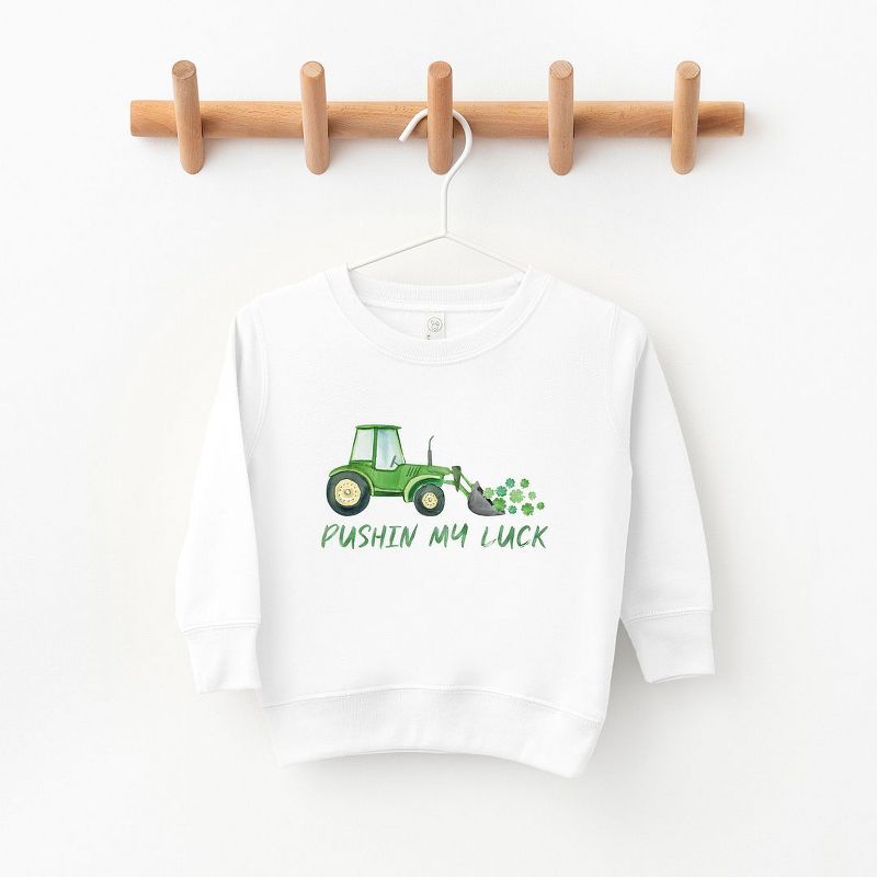 The Juniper Shop Pushin My Luck Toddler Graphic Sweatshirt