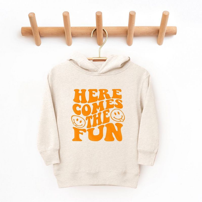 The Juniper Shop Here Comes The Fun Puff Print Toddler Graphic Hoodie