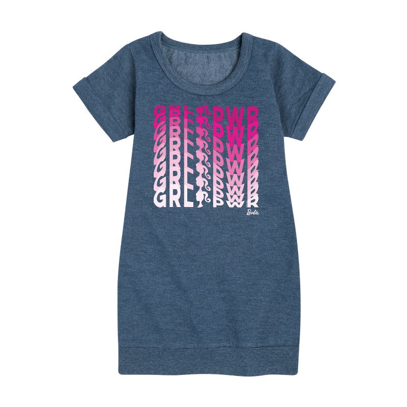 فستان باربي - قوة الفتاة في موجة الوهم - فستان من الصوف بأكمام قصيرة