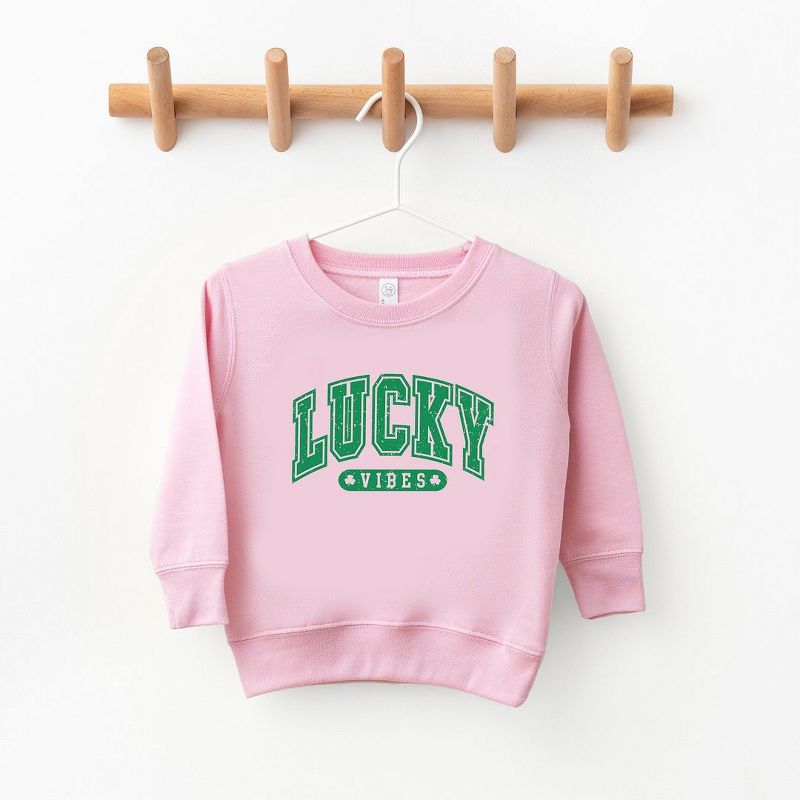 The Juniper Shop Lucky Vibes Distressed Youth Ultra-Soft Graphic Sweatshirt