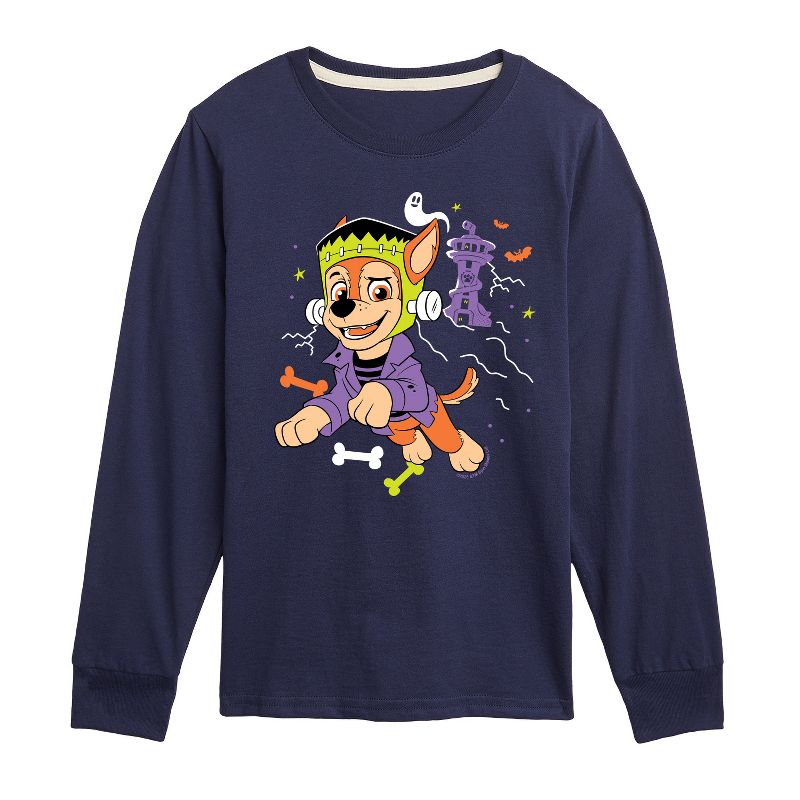 Boys' - Paw Patrol - Chase Halloween Long Sleeve Graphic T-Shirt