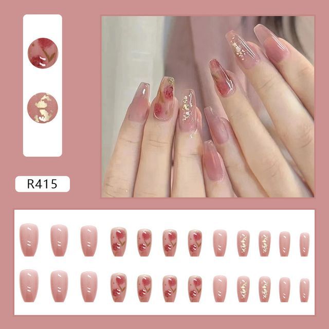 Cutip Nails, Rose Pointed Faux Nail Tips