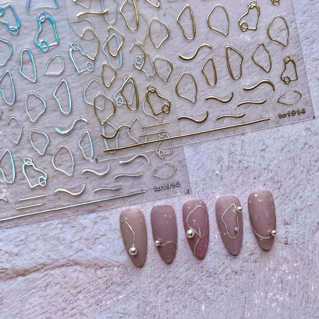 tomoni, Metallic Nail Art Stickers