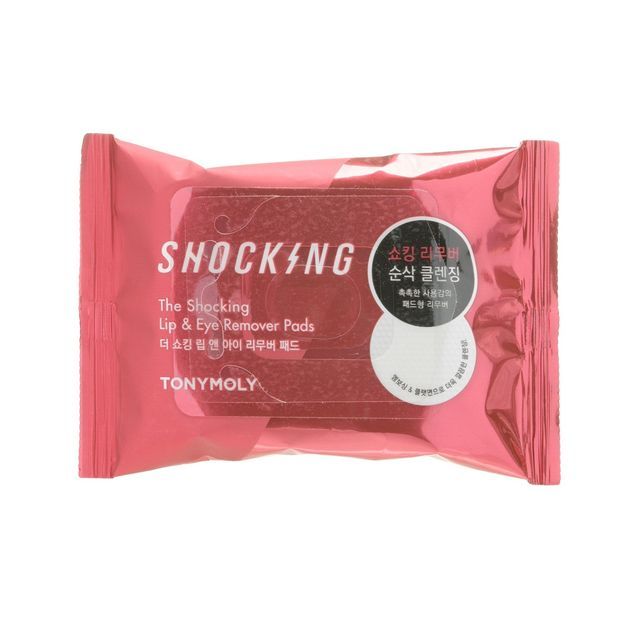 TONYMOLY, The Shocking Lip & Eye Remover Pads