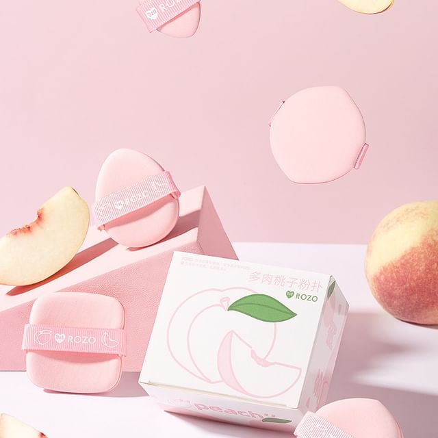 ROZO, Peach Powder Puff Set (5 pcs)
