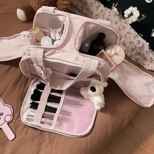 Buttermilk, Large Capacity Cosmetic Makeup Bag / Toiletry Bag