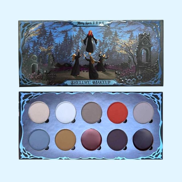 SHELLWE MAKEUP, freya86 Misty Spirit 10 Color Full Matte Eyeshadow Palette