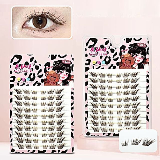 LuxeFlutter, Fox Eye Cluster False Lashes