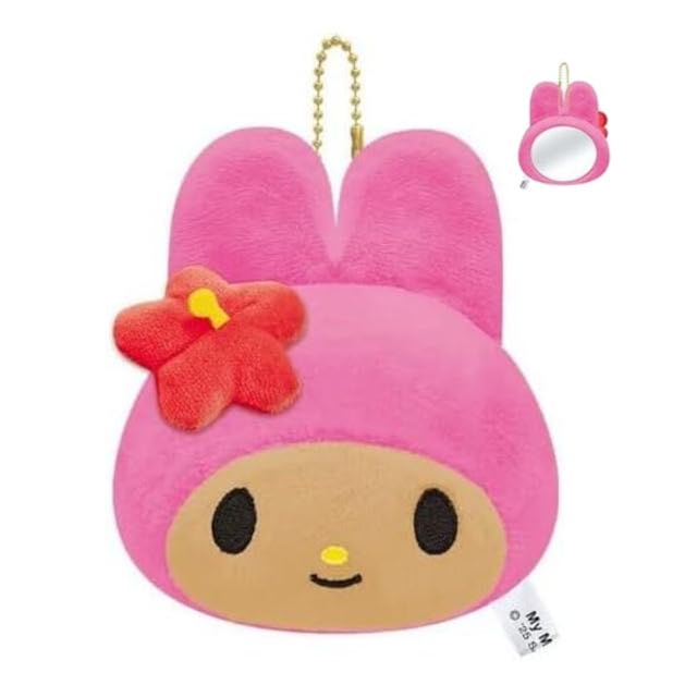 CRUX, Sanrio My Melody Sunburn Series Plush Mirror Bag Charm
