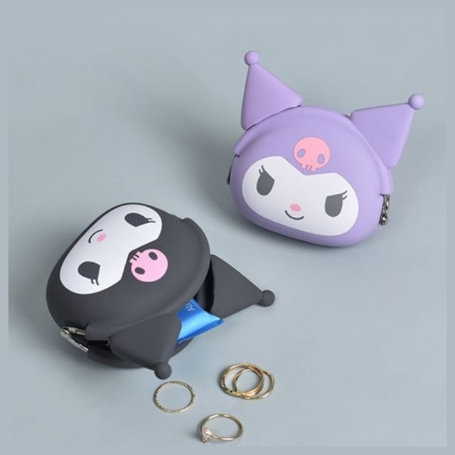 p+g design, Sanrio KUROMI mimi POCHIBI Silicone Multi-Use Organizer Pouch / Coin Purse