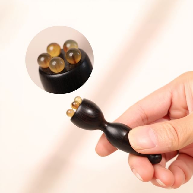 Vaje, Horn Bead Wooden Eye Massager