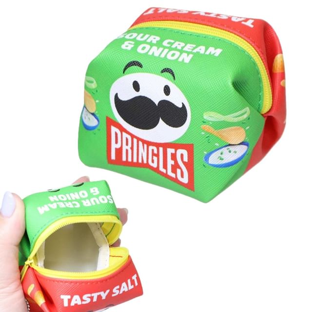 J'S PLANNING, Pringles Cube Shape Multi-Use Organizer Bag / Makeup Pouch