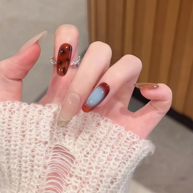 Cutip Nails, Print Almond Press On Nail