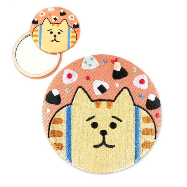 MIND WAVE, Cat Embroidered Mirror