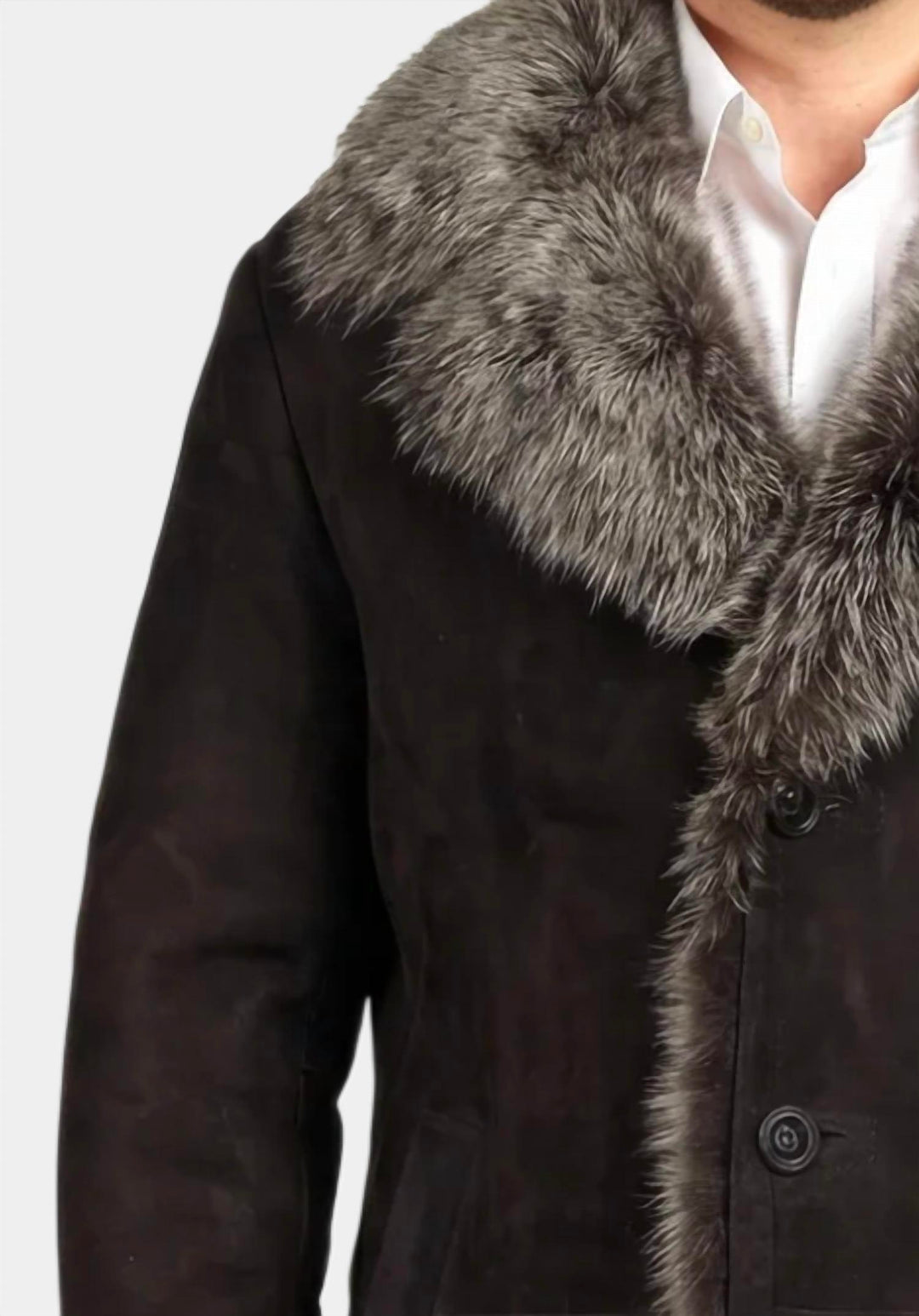 harran pea coat in brown