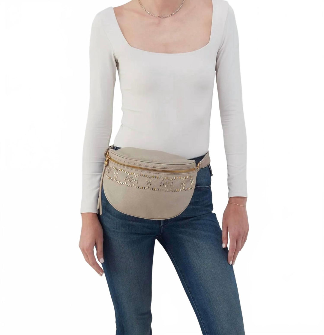 women's juno belt bag in taupe