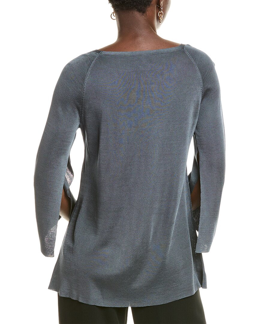 bi color a line sweater