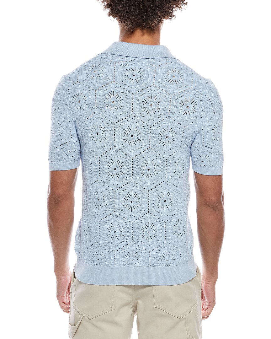 pointelle cardigan shirt