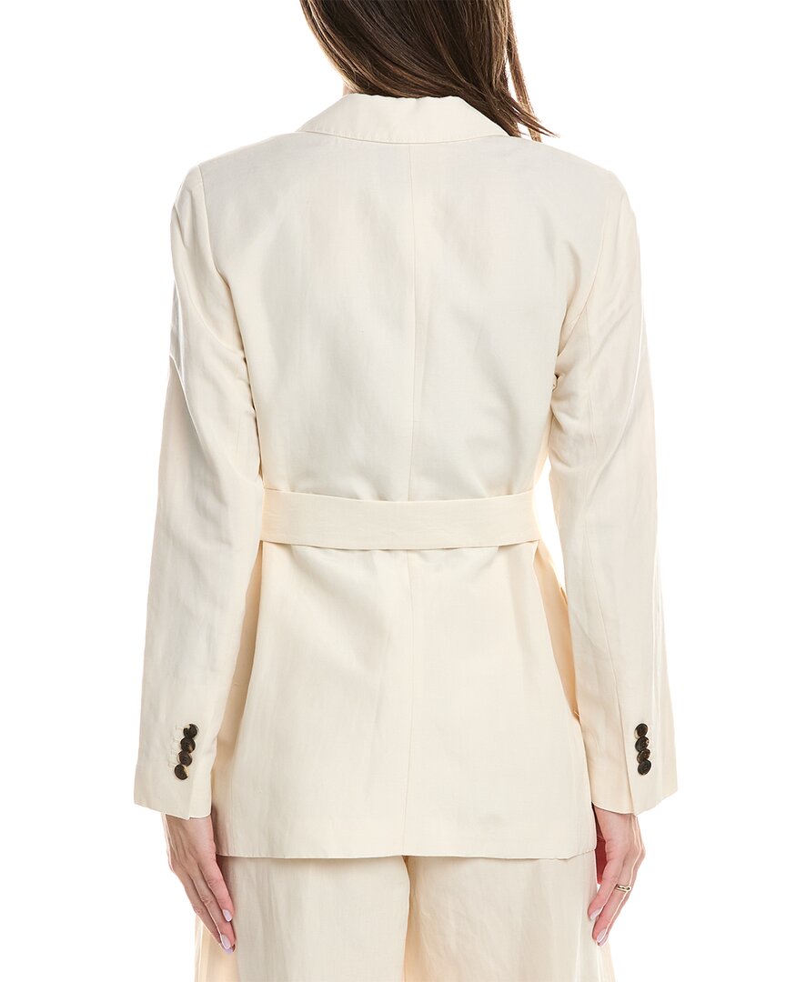 kettson silk & linen-blend blazer