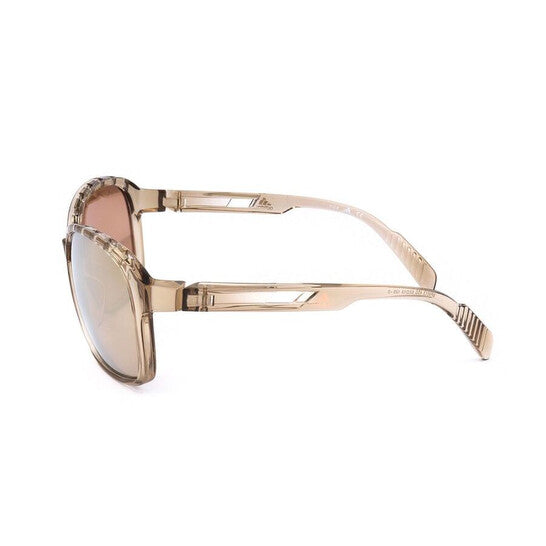 Ladies Beige Round Sunglasses